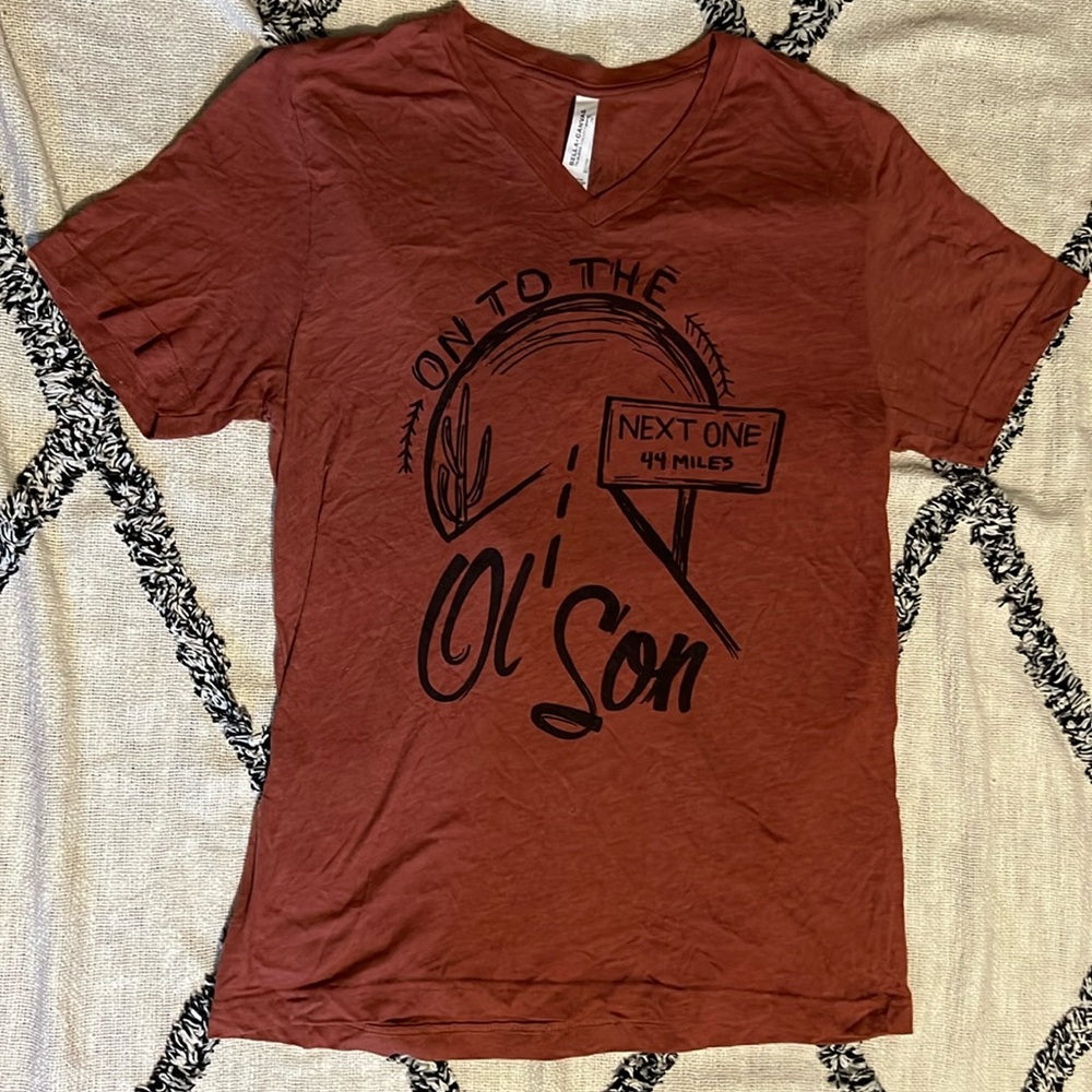 Bella + Canvas Triblend Collection size M Dale Brisby Ol Son Vneck tee